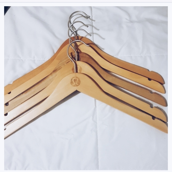 lululemon athletica Other - Wooden Lululemon Rubber Padded Hangers